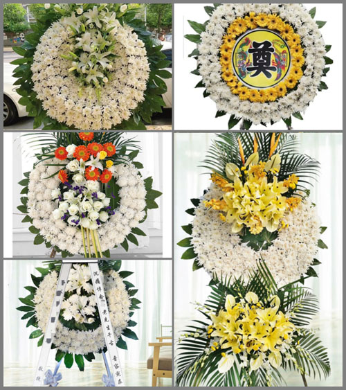 四川成都简阳市平窝乡花圈速递